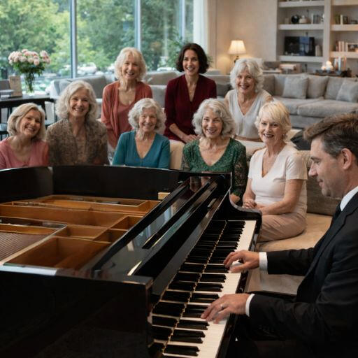 Einmal im Monat veranstalten wir ein Hauskonzert bei uns und laden aufstrebende Pianisten ein für einen wundervollen Nachmittag mit Pianoliebhabern